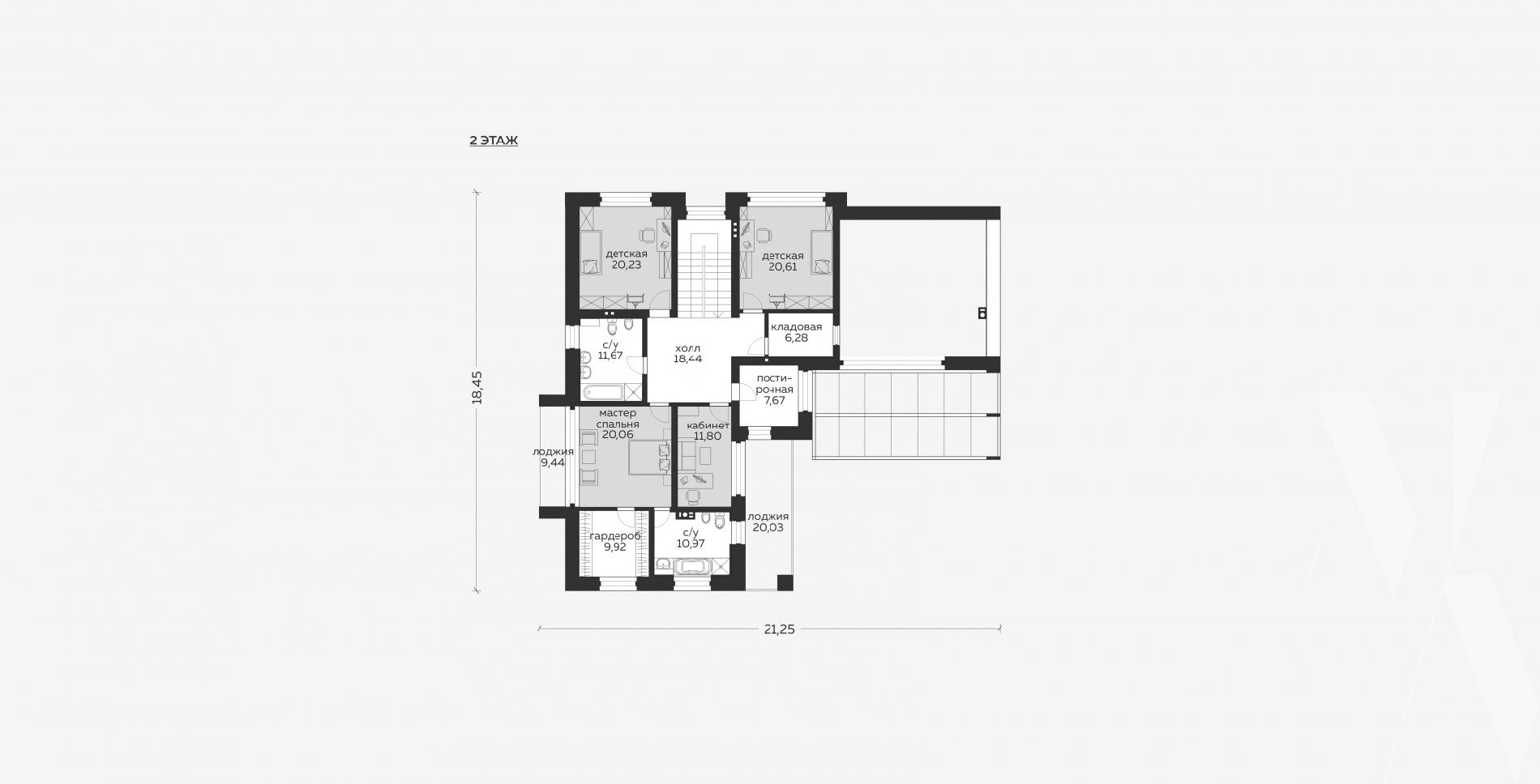 Планировка проекта дома №m-354 m-354_p (2).jpg